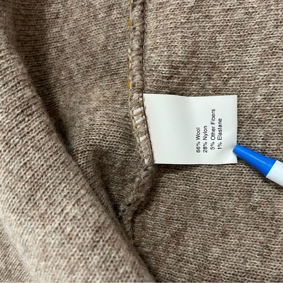 Chiaramente Brown Button Wool Blend Cardigan Sweater - Picture 9 of 14